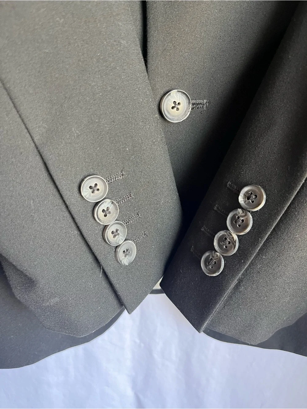 jf j.ferrar Men's Black Two-Button Sport Coat